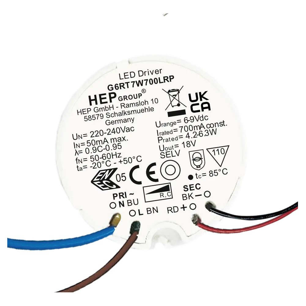 HEP 11002000050 | LED DRIVER CC DIMMABLE G6RT7W500LRP (TRAILING EDGE)