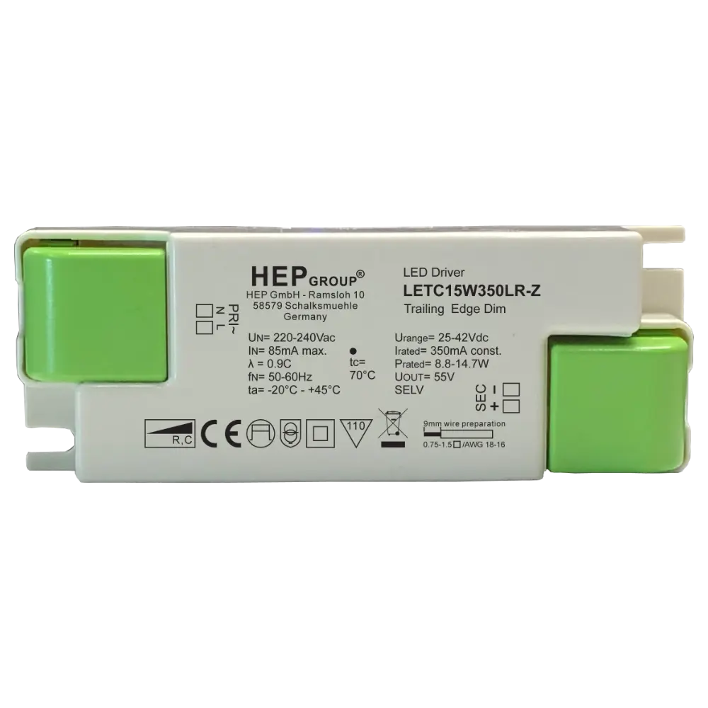 HEP 11002000074 | LED DRIVER CC DIMMABLE LETC15W500LR-Z (TRAILING EDGE)