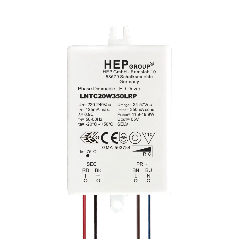 HEP 11002000177 | LED DRIVER CC DIMMABLE LNTC20W350LRP (TRAILING EDGE)