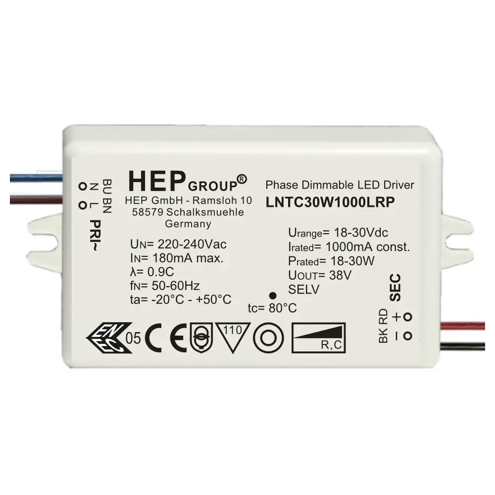 HEP 11002000184 | LED DRIVER CC DIMMABLE LNTC30W400LRP (TRAILING EDGE)