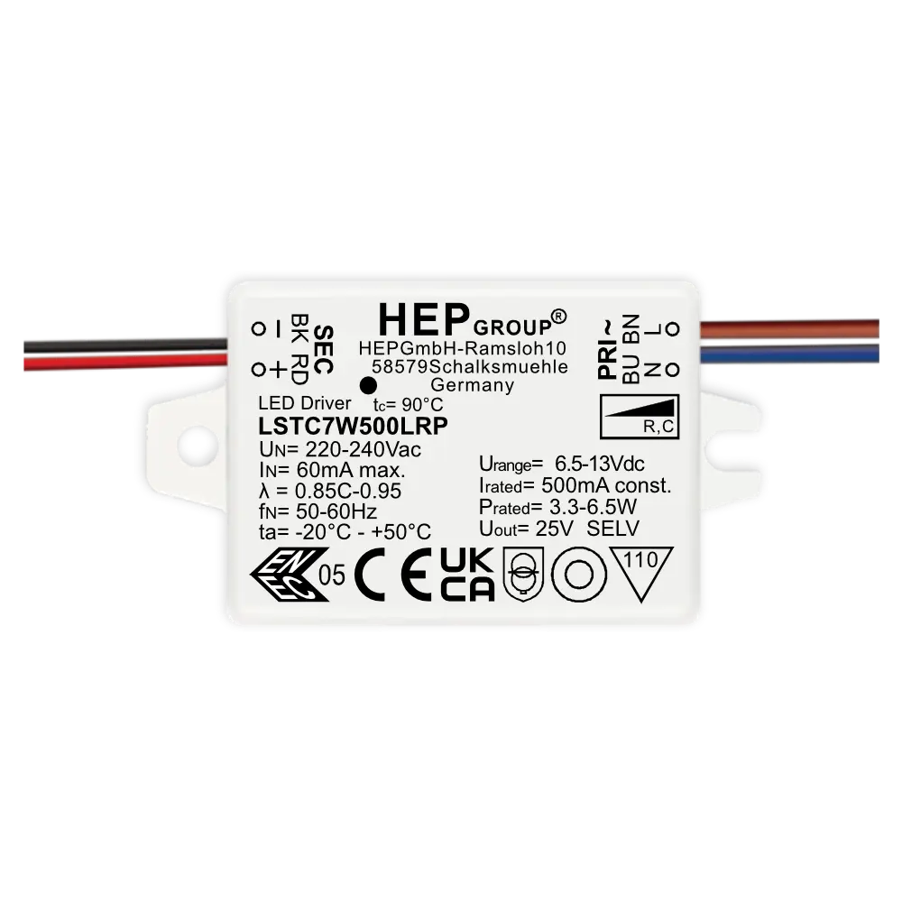 HEP 11002000217 | LED DRIVER CC DIMMABLE LSTC7W500LRP (TRAILING EDGE)