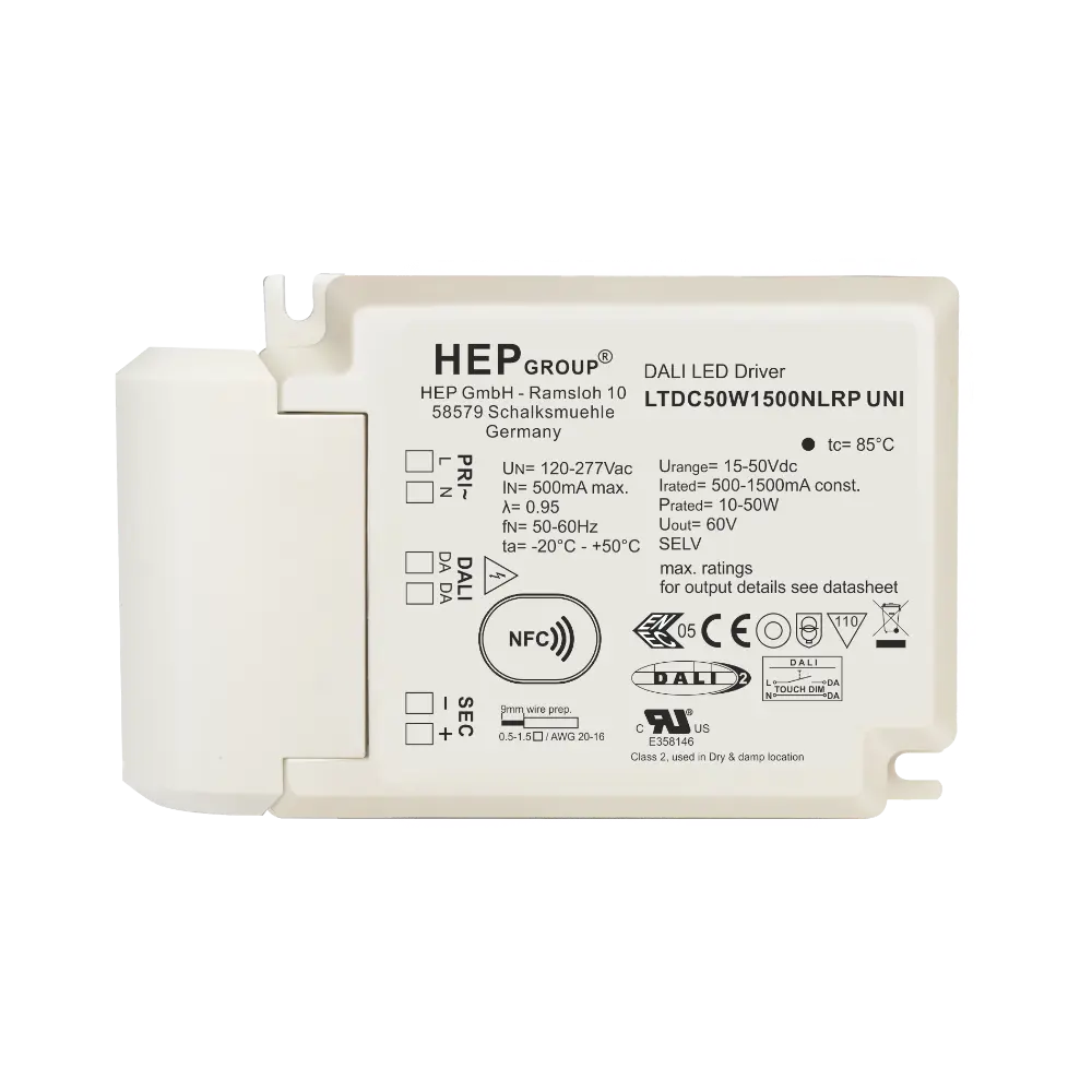 HEP 11002000224 | LED DRIVER CC DIMMABLE LTDC50W1500NLRP-UNI (DALI-2 DT6)