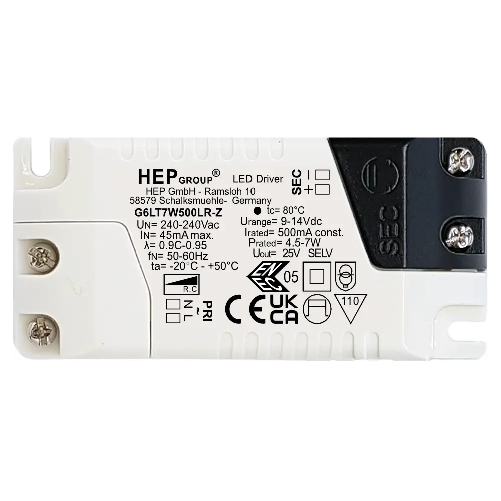 HEP 11002000232 | LED DRIVER CC DIMMABLE G6LT7W350LR-Z (TRAILING EDGE)