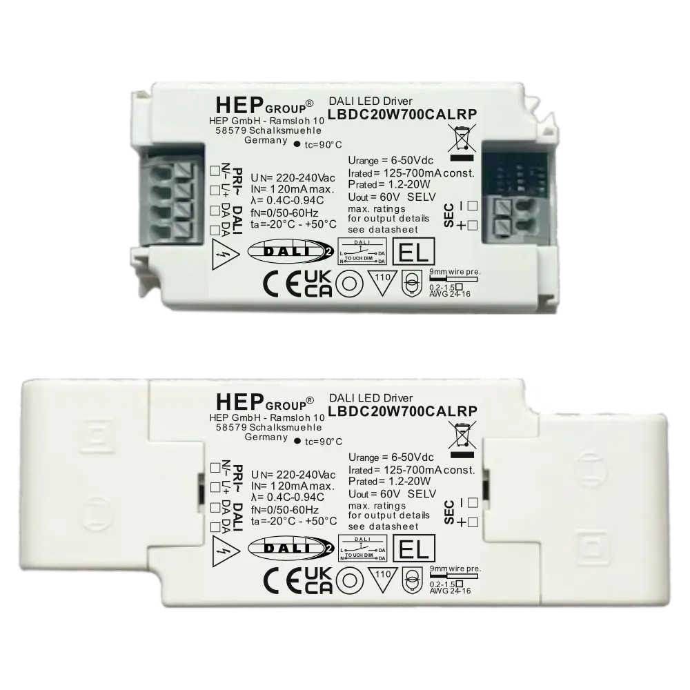 HEP 11002000241 | LED DRIVER CC DIMMABLE LBDC20W500CALR (DALI-2 DT6)