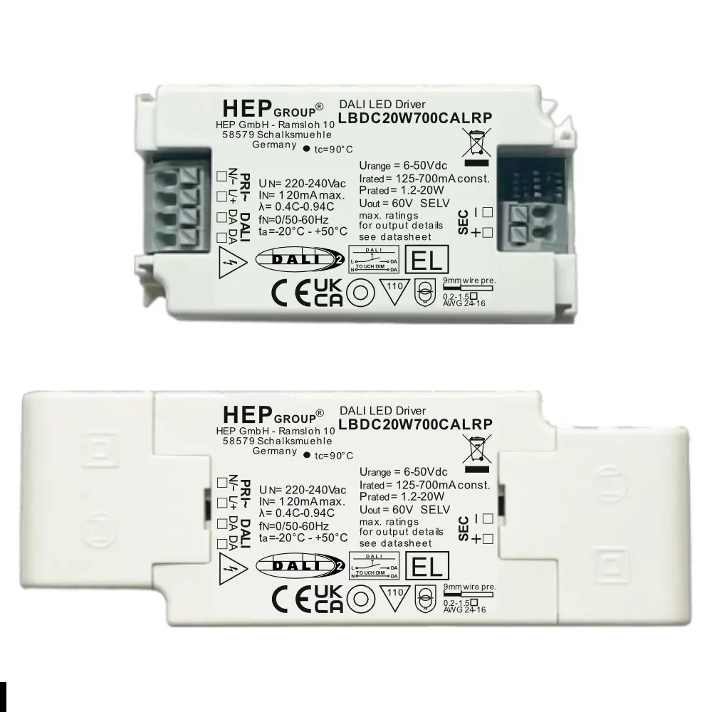 HEP 11002000266 | LED DRIVER CC DIMMABLE LBDC20W700CALRP-Z (DALI-2 DT6)