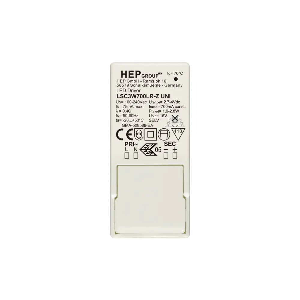 HEP 11003000104 | LED DRIVER CC LSC3W350LR-Z UNI (NOT DIMMABLE)