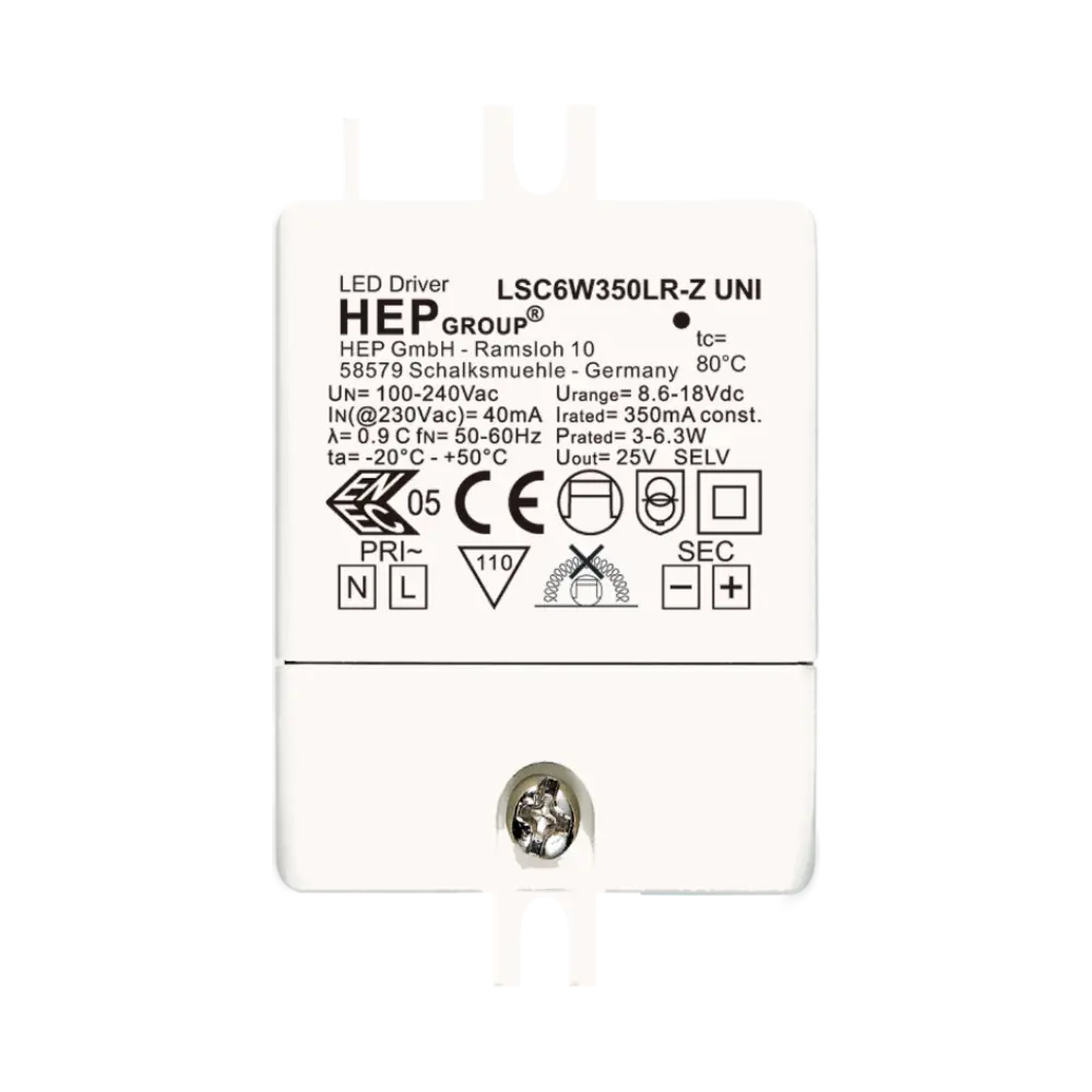 HEP 11003000116 | LED DRIVER CC LSC6W350LR-Z UNI (NOT DIMMABLE)