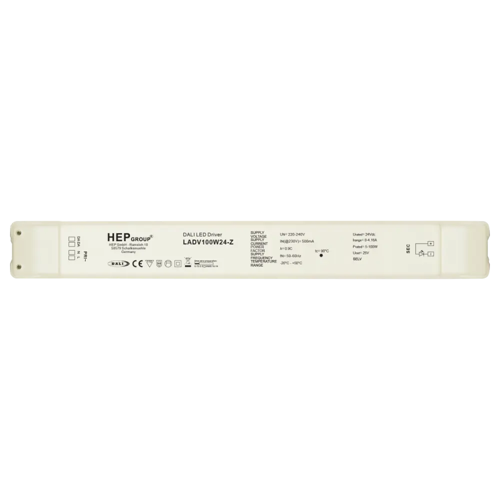 HEP 11004000001 | LED DRIVER CV DIMMABLE LADV100W24-Z (DALI-2 DT6 - TOUCHDIM)