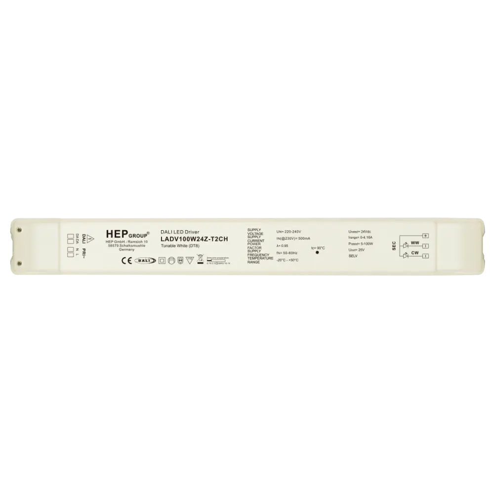 HEP 11004000002 | LED DRIVER CV DIMMABLE LADV100W24Z-T2CH (DALI-2 DT8 - TOUCHDIM)