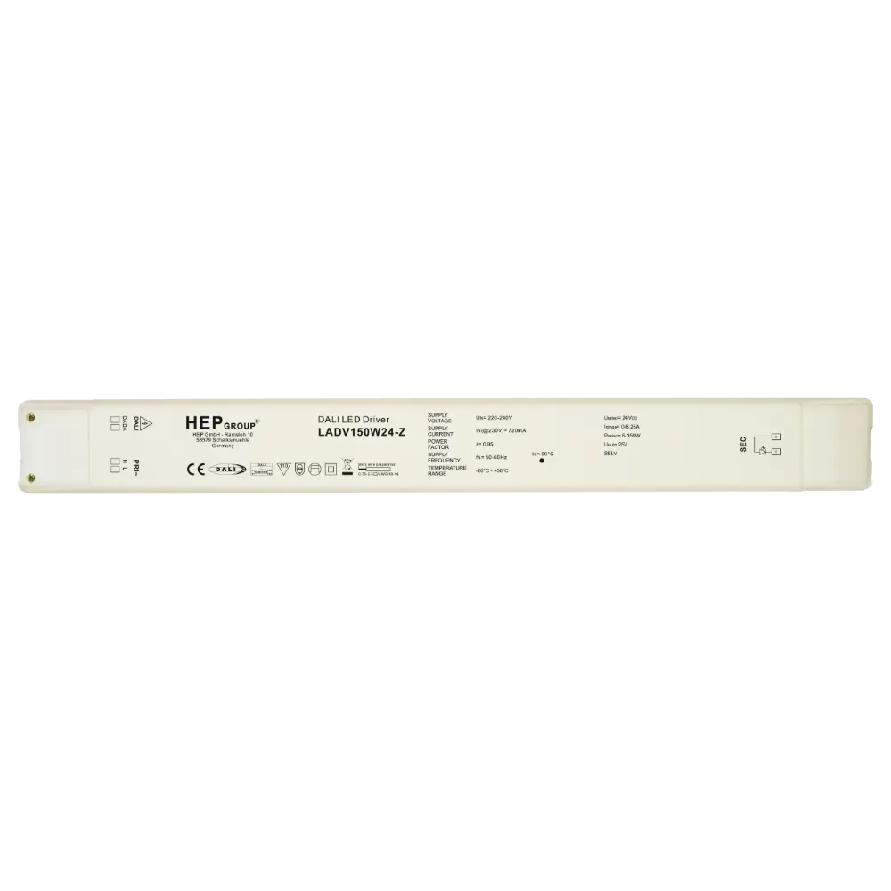 HEP 11004000003 | LED DRIVER CV DIMMABLE LADV150W24-Z (DALI-2 DT6 - TOUCHDIM)