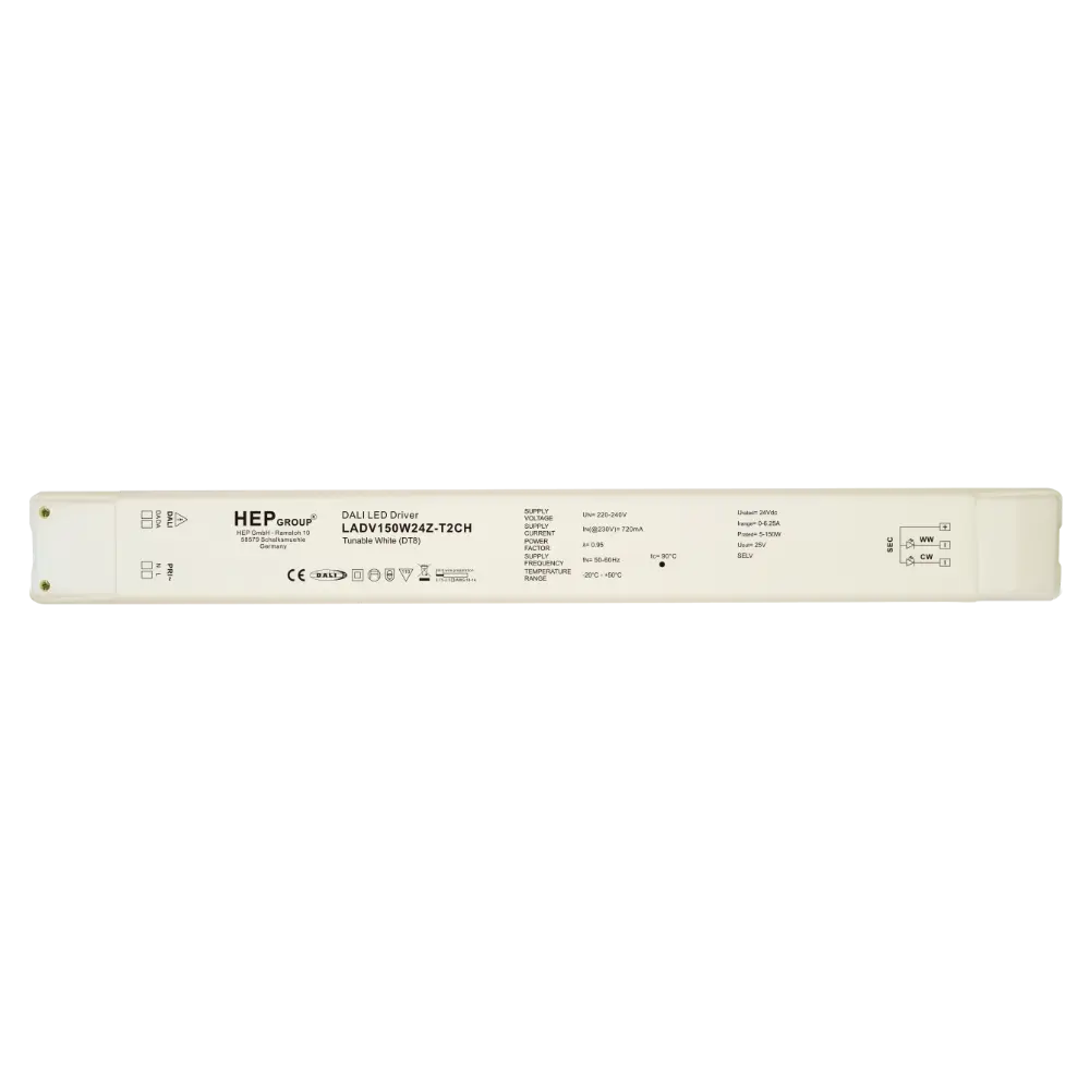 HEP 11004000004 | LED DRIVER CV DIMMABLE LADV150W24Z-T2CH (DALI-2 DT8 - TOUCHDIM)