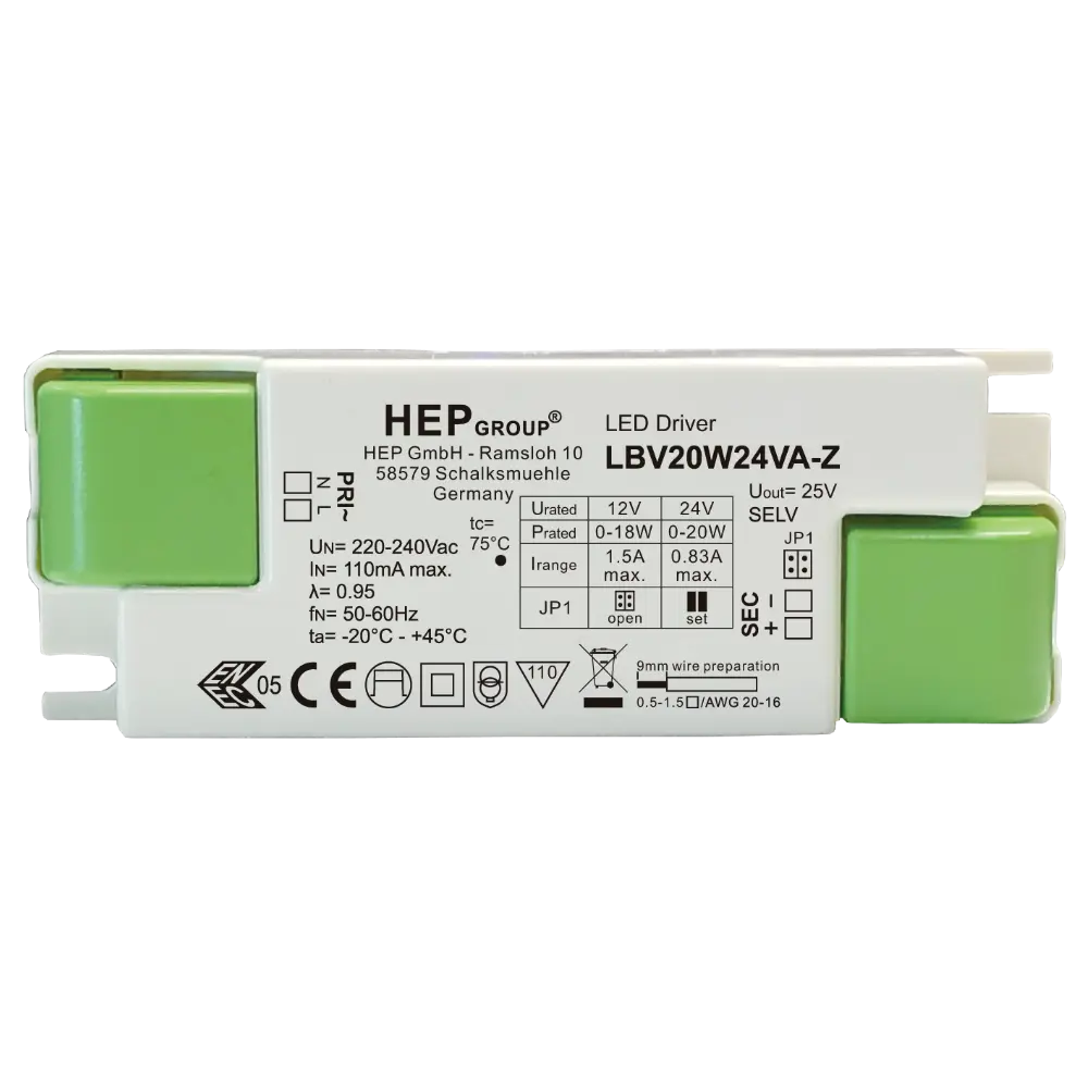 HEP 11005000012 | LED DRIVER CV LBV20W24VA-Z (NOT DIMMABLE)