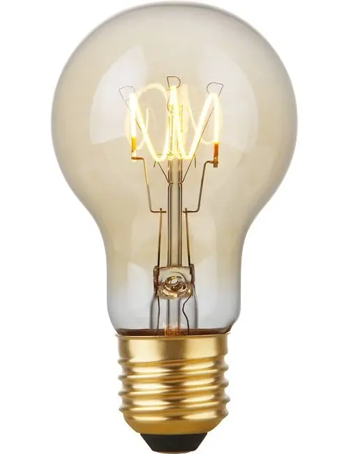 SPL LIGHTING LS276047122 | LED E27 SLIM FLEX FILA TR GLS A60X110 470LM 4.2W 922 AC GOLD DIM