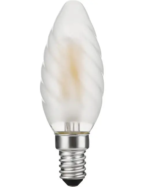 SPL LIGHTING LX023810301 | LED E14 FILA TWISTED CANDLE C35X100 230V 320LM 4W 925 AC FROSTED DIM