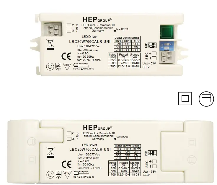 HEP 11003000055 | LED DRIVER CC LBC20W700CALR-UNI