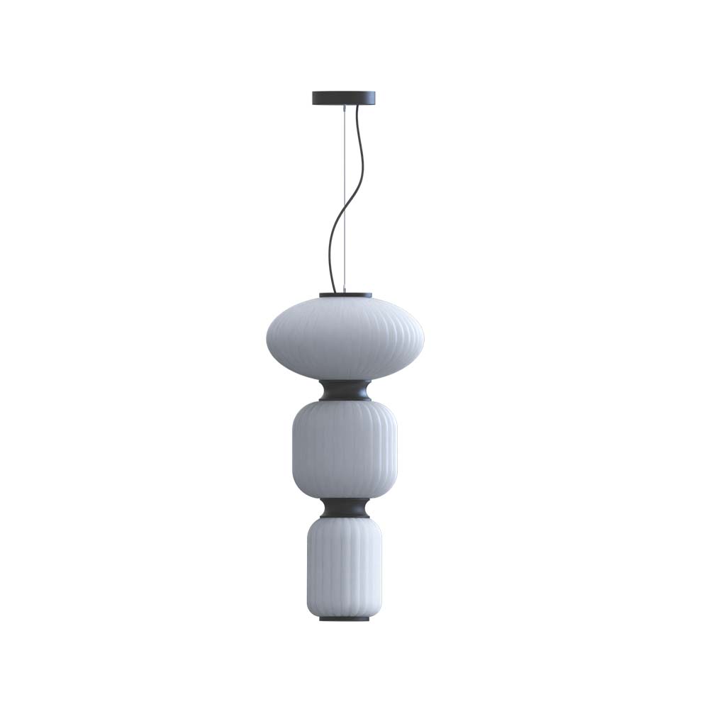 ROBIN 10805 | WHITEBERRIES PENDANT TRIO - MATTE BLACK