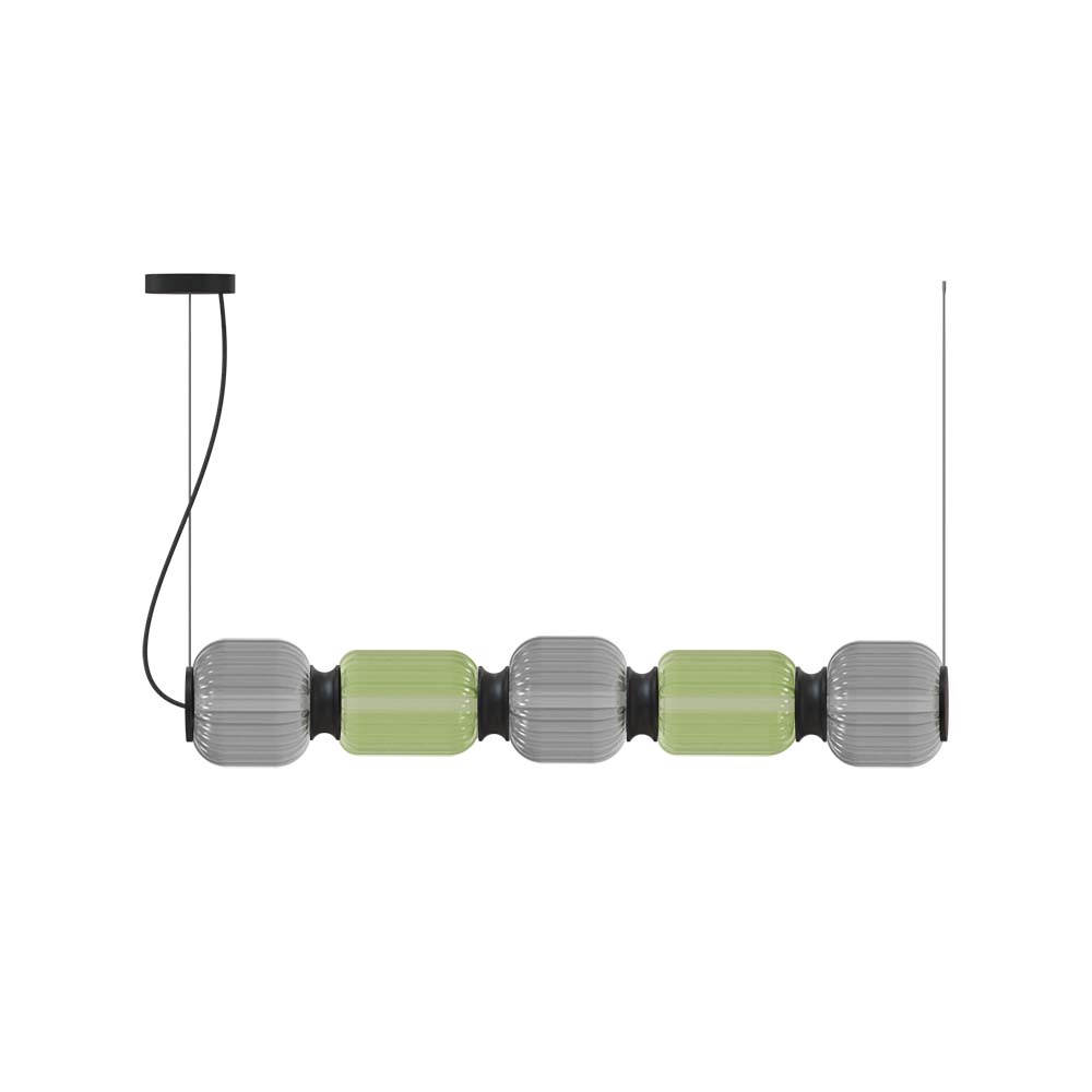 ROBIN 10836 | GREENBERRY PENDANT QUINTED - GREEN & GREY