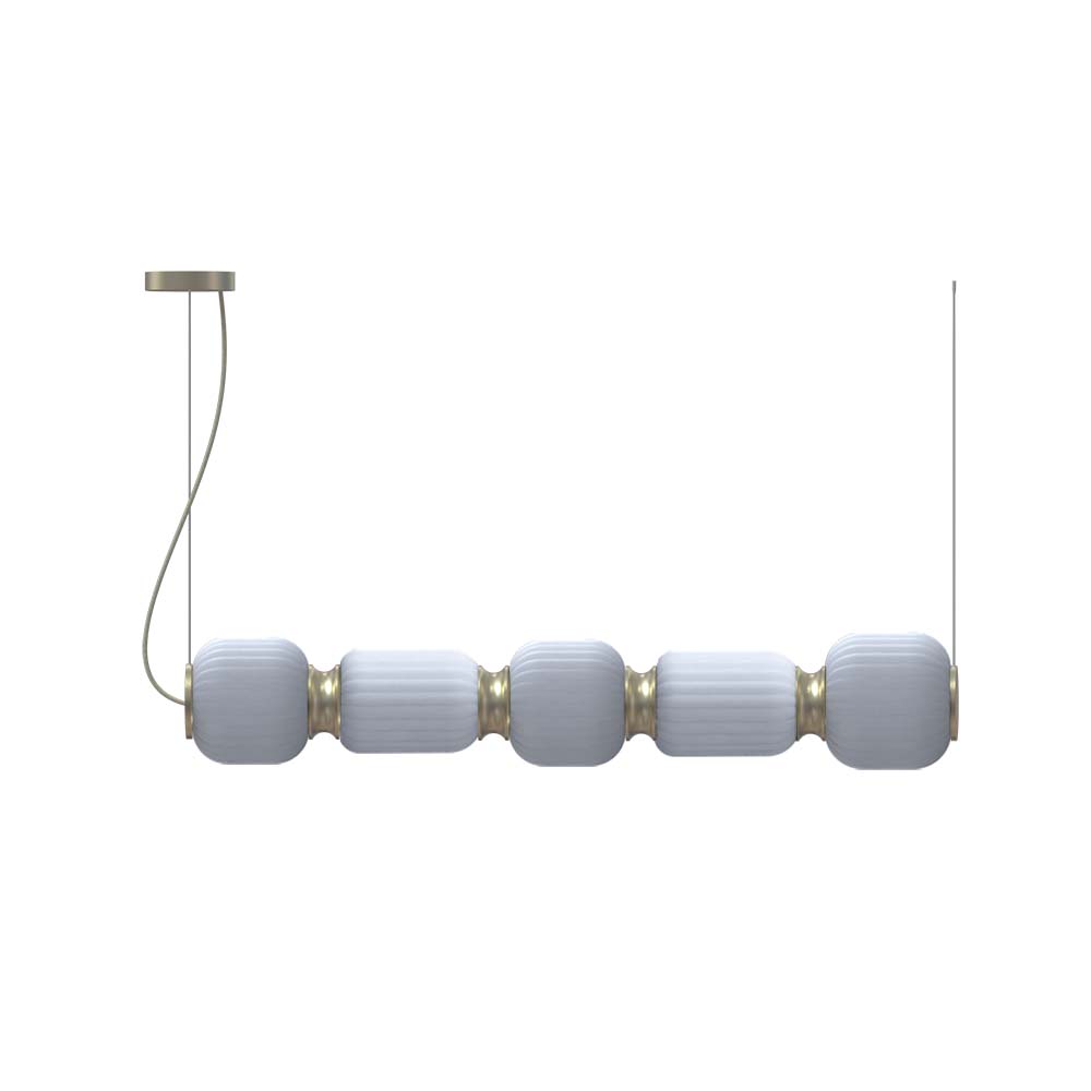 ROBIN 10881 | WHITEBERRIES PENDANT ECHO QUINTED - GOLD