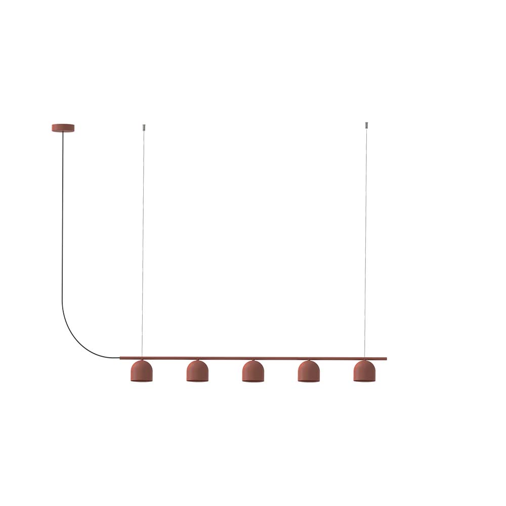 ROBIN 10294 | RIO PENDANT CHANDELIER LINEAR 9 - RED