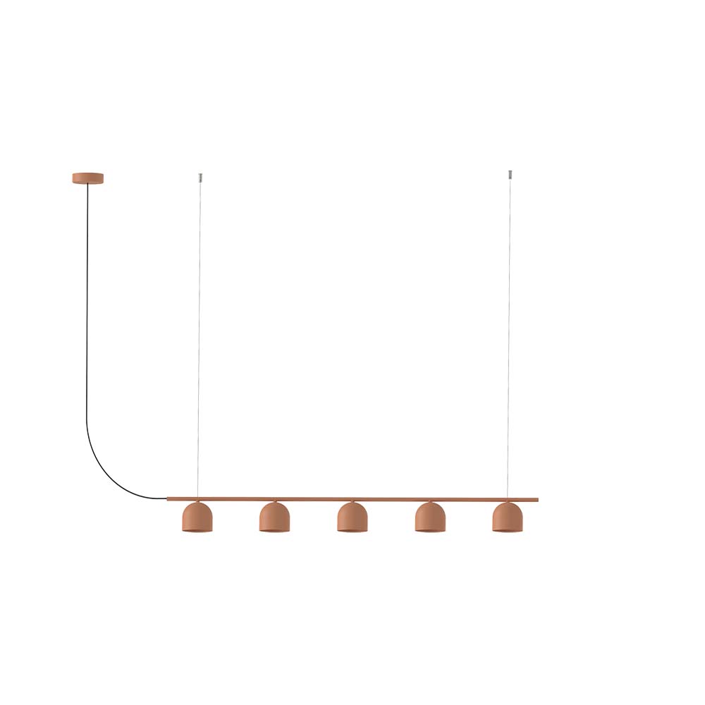 ROBIN 10317 | RIO PENDANT CHANDELIER LINEAR 9 - TERRACOTTA