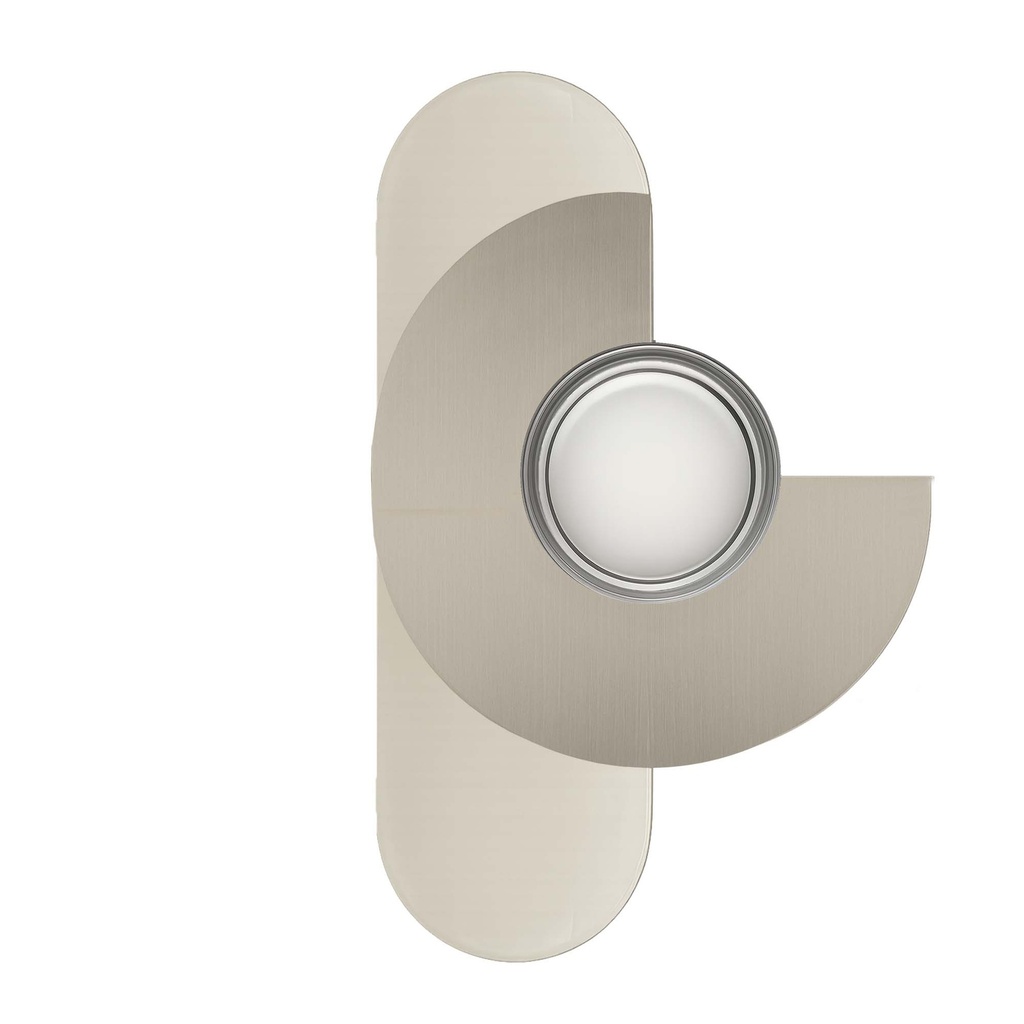 ROBIN 11598 | BRERA WALL ARCO TREQUARTI - BRUSHED WARM STEEL