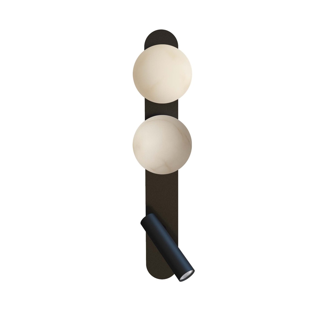 ROBIN 10591 | BUBBLE WALL ALABASTER - MATTE BLACK