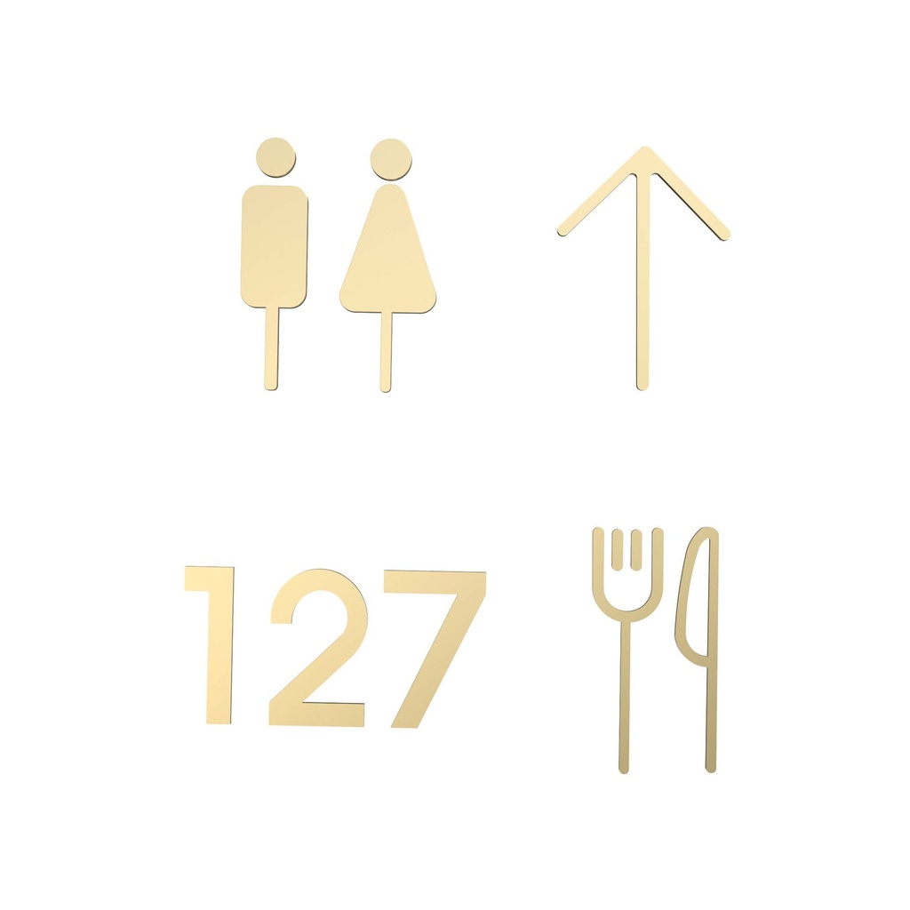 ROBIN 12090 | ROCK WALL 14 SIGNAGE TAG - GOLD