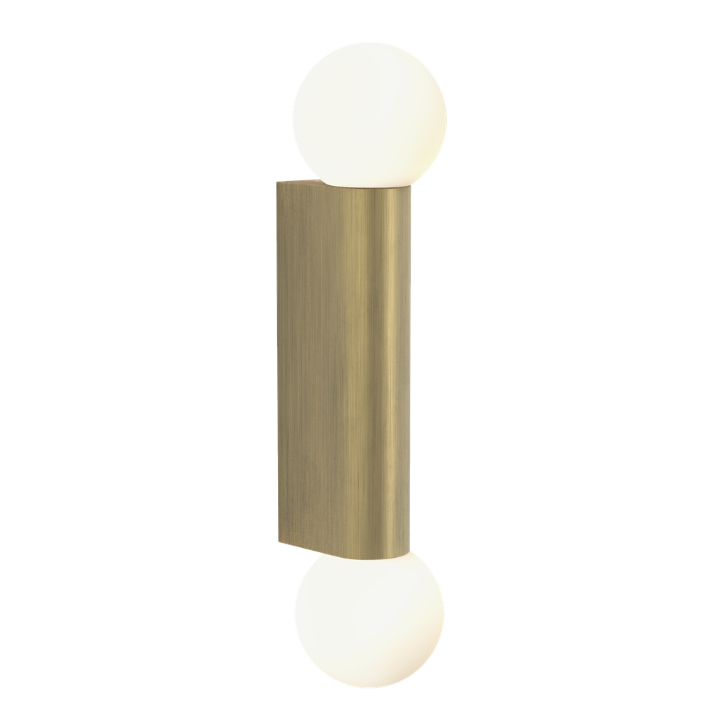ASTRO LIGHTING 1459013 | ORTONA TWIN - MATT BRUSHED BRASS