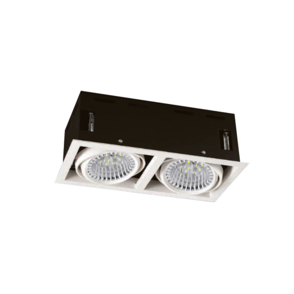 DAYLIGHT 570080.00A | DOWNLIGHT OCCHIO LED 2X12W GU10 3000K WHITE 230V (LAMP. INCLUSE2X700704.00A)