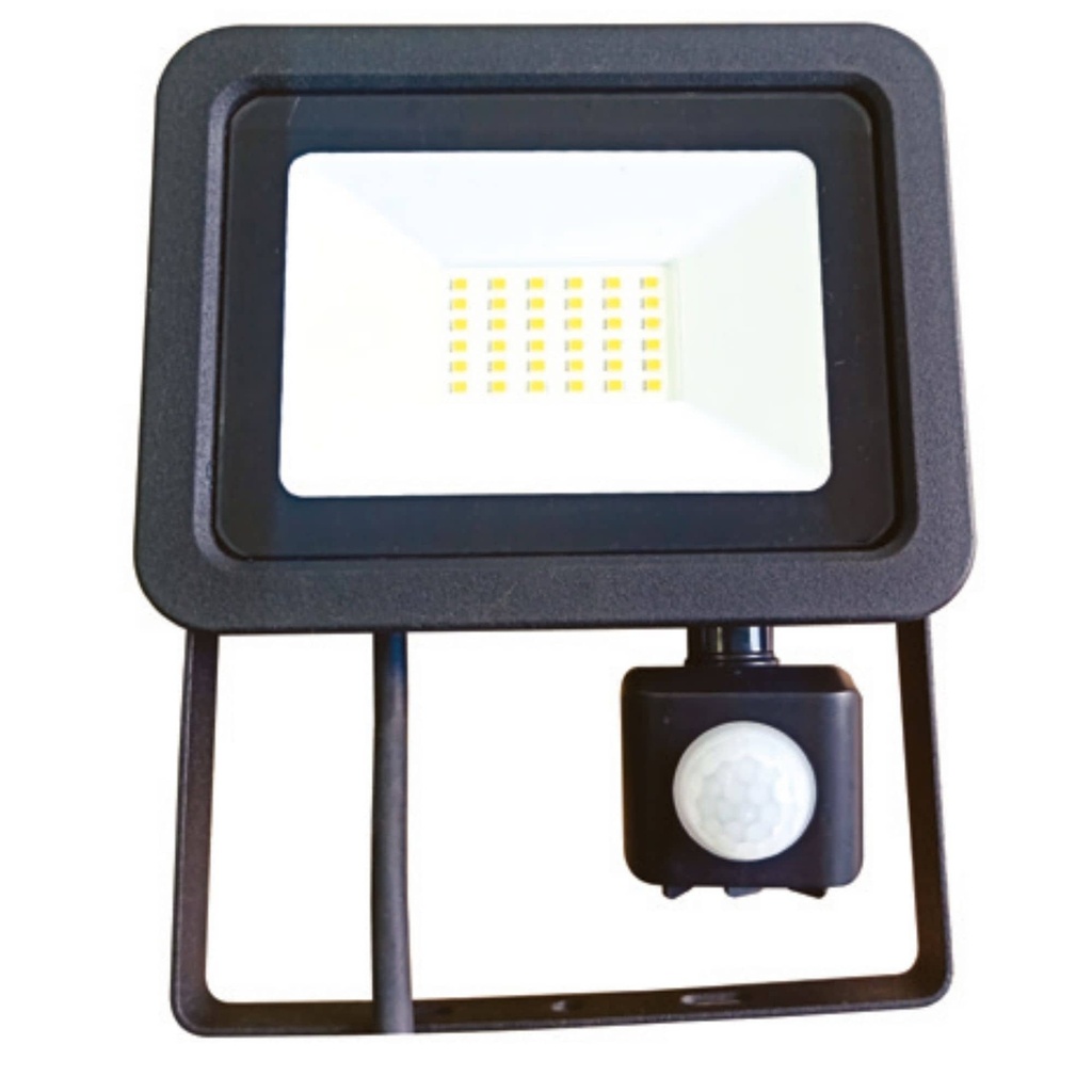 DAYLIGHT 560022.0UA | PROIETTORE LED STAR PIATTO 30W 4000K 230V PIR SENSOR NEW BLACK
