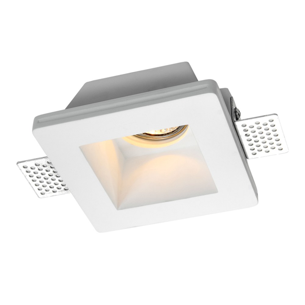 DAYLIGHT 410014.00A | FARETTO GESSO QUADRATO 120X120X60 GU10 230V HR5001