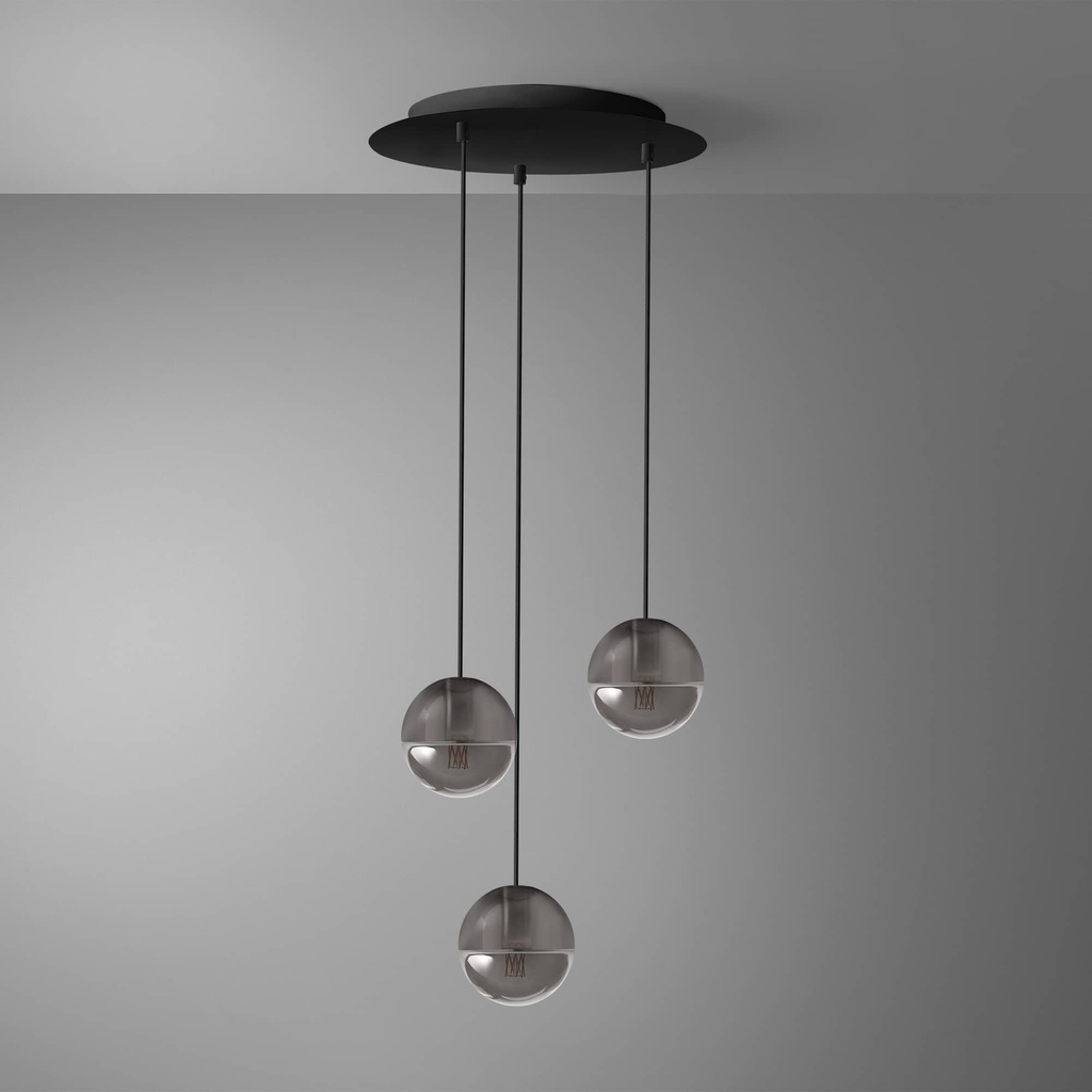 DAYLIGHT 810358.00A | PERFETTA LED PENDEL 3 CADUTE SMOKY