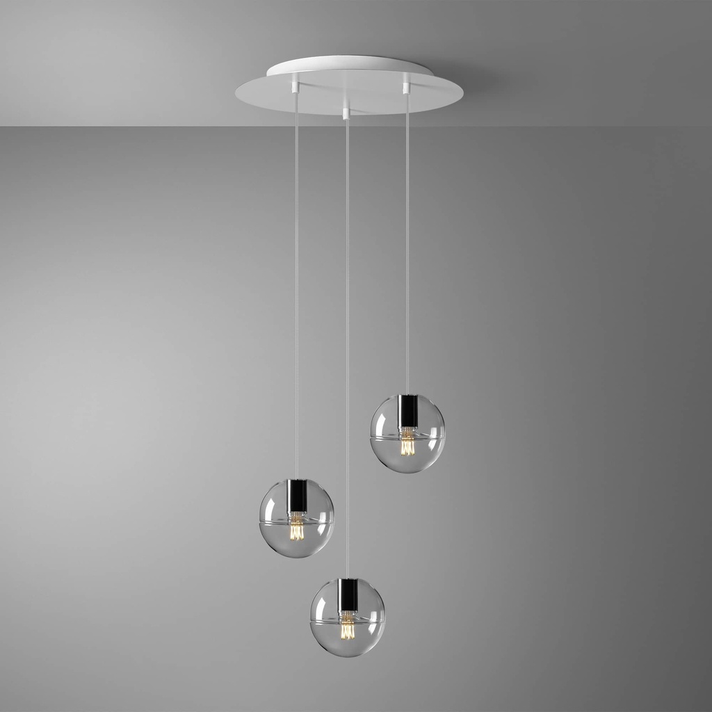 DAYLIGHT 810357.00A | PERFETTA LED PENDEL 3 CADUTE CLEAR