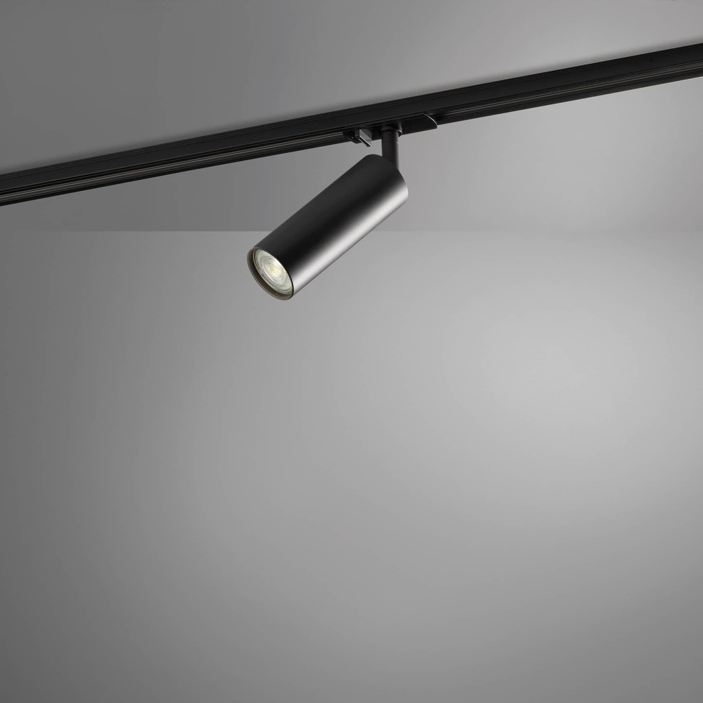 DAYLIGHT 590074.00A | TUBOSA BINARIO DIREZIONABILE H150/55 GU10 BLACK OPACO