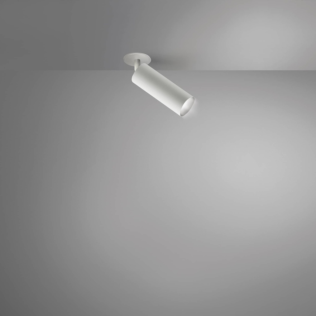 DAYLIGHT 590087.00A | TUBOSA INCASSO DIREZIONABILE H150/55 GU10 WHITE RAL 9003