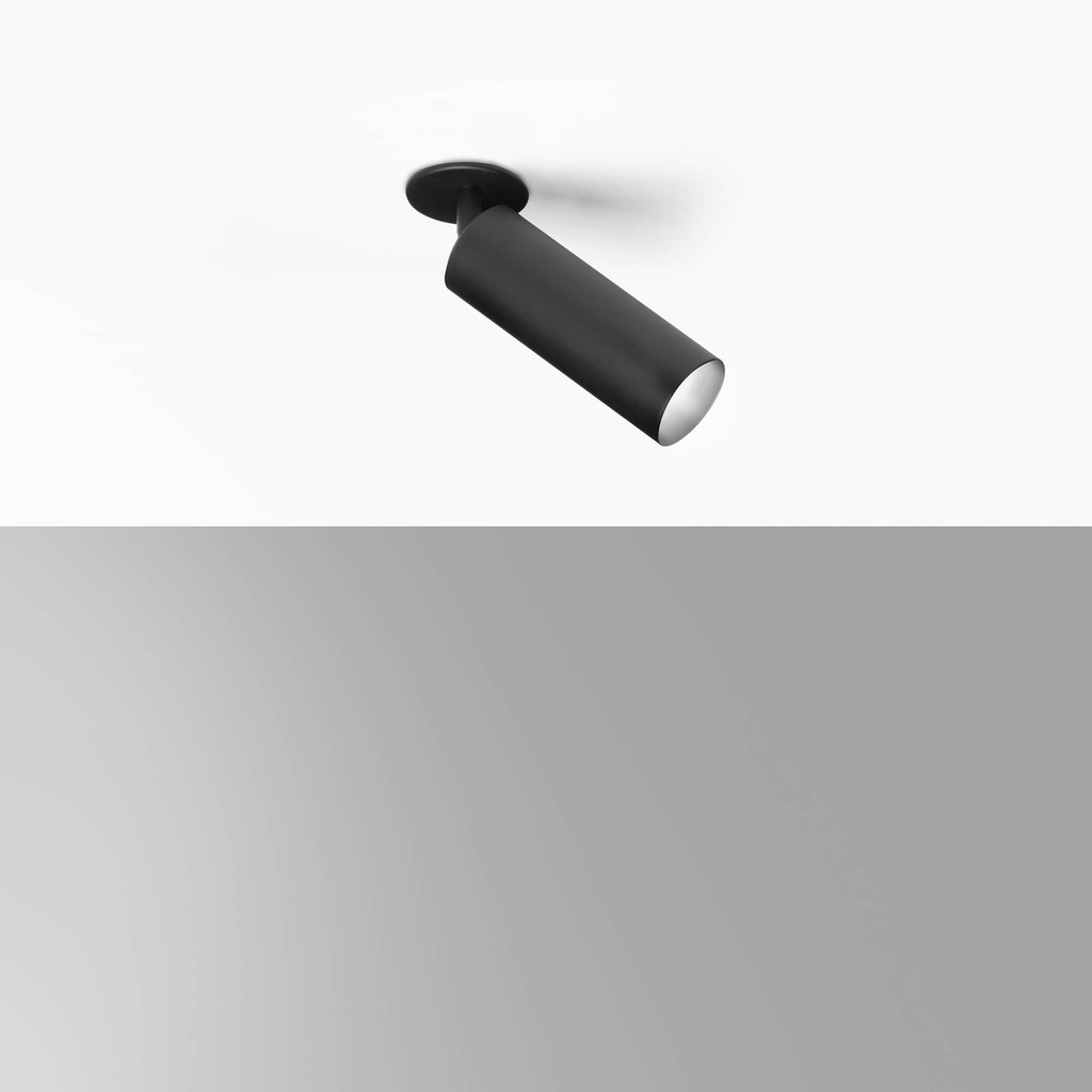 DAYLIGHT 590086.00A | TUBOSA PROIETTORE A INCASSO GU10 BLACK OPACO - H 150 - Ø 55