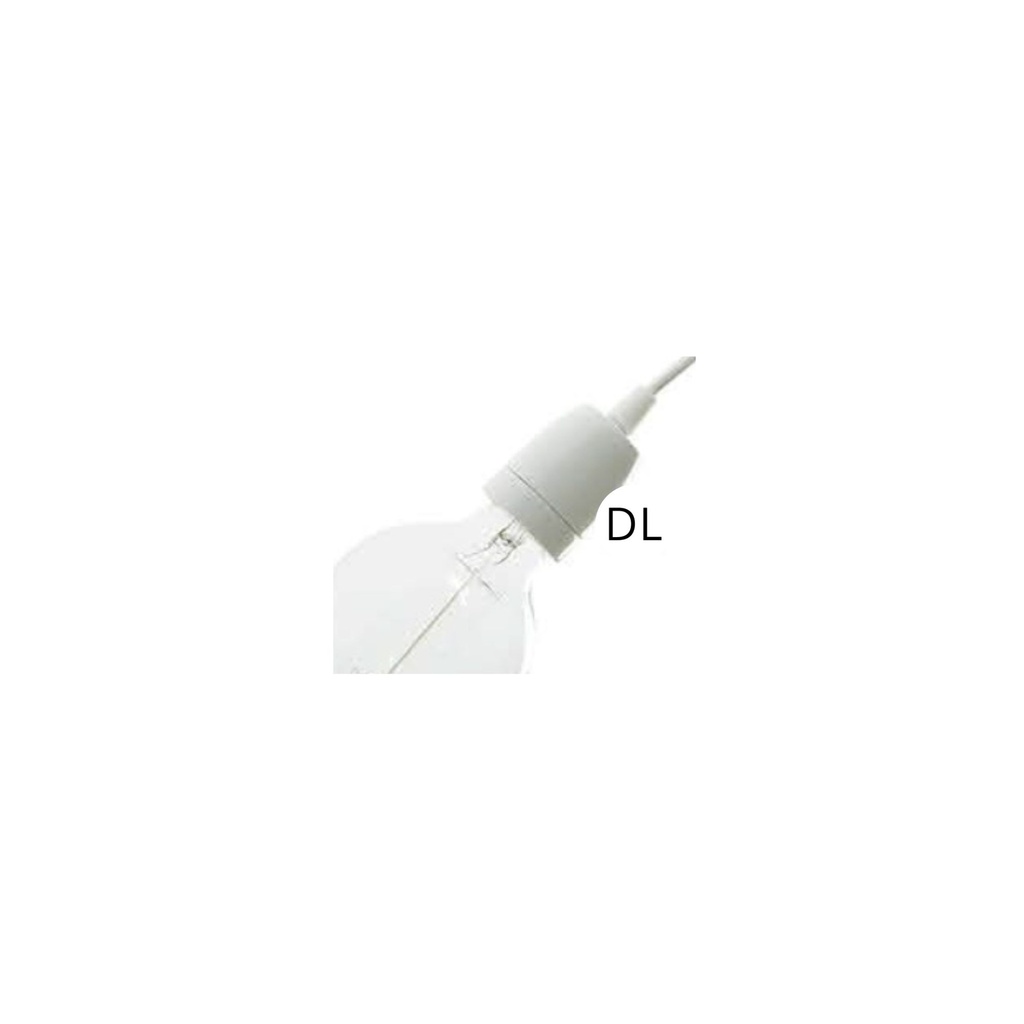 DAYLIGHT 25995 | PORTALAMPADA PORCELLANA BIANCO