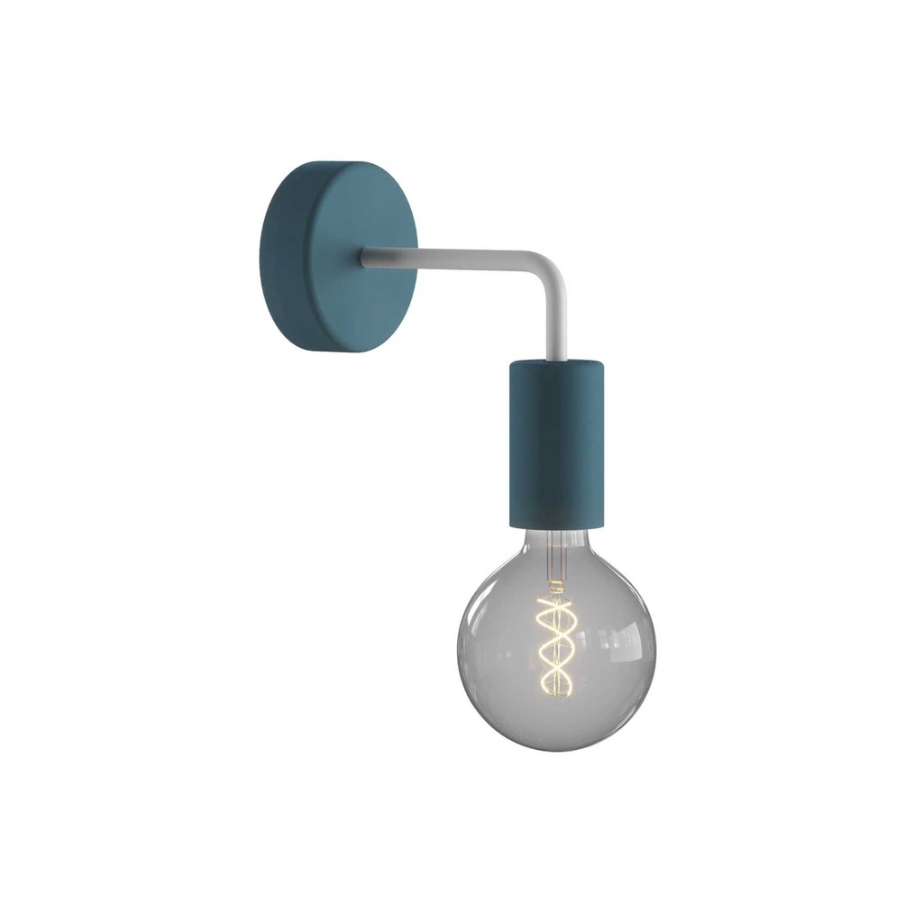 DAYLIGHT APE2PE | LAMPADA ESTENSIONE L PARETE+PORTALAMPADA E27 SILICONE IP65 PETROLIO