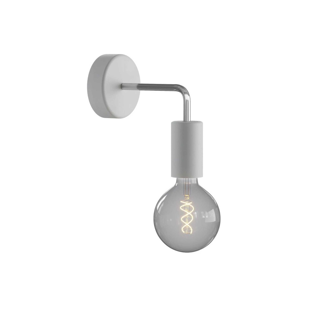 DAYLIGHT APE2GG | LAMPADA ESTENSIONE L PARETE+PORTALAMPADA E27 SILICONE IP65 GRIGIO GHIACCIO