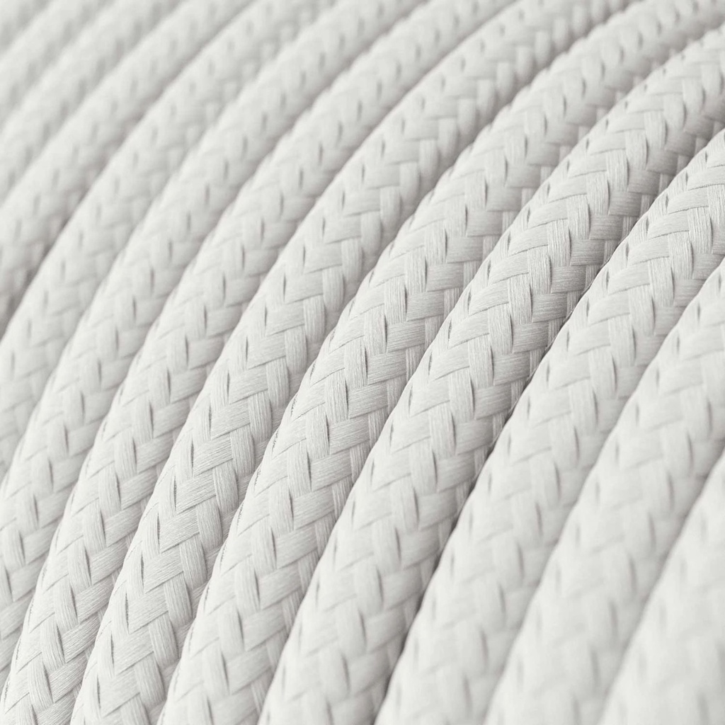 DAYLIGHT XZ2SM01 | CABLE TESSUTO EFFETTO SETA WHITE+05RN-F IP65 2X1MM2 ; D 7,6MM / 1MT