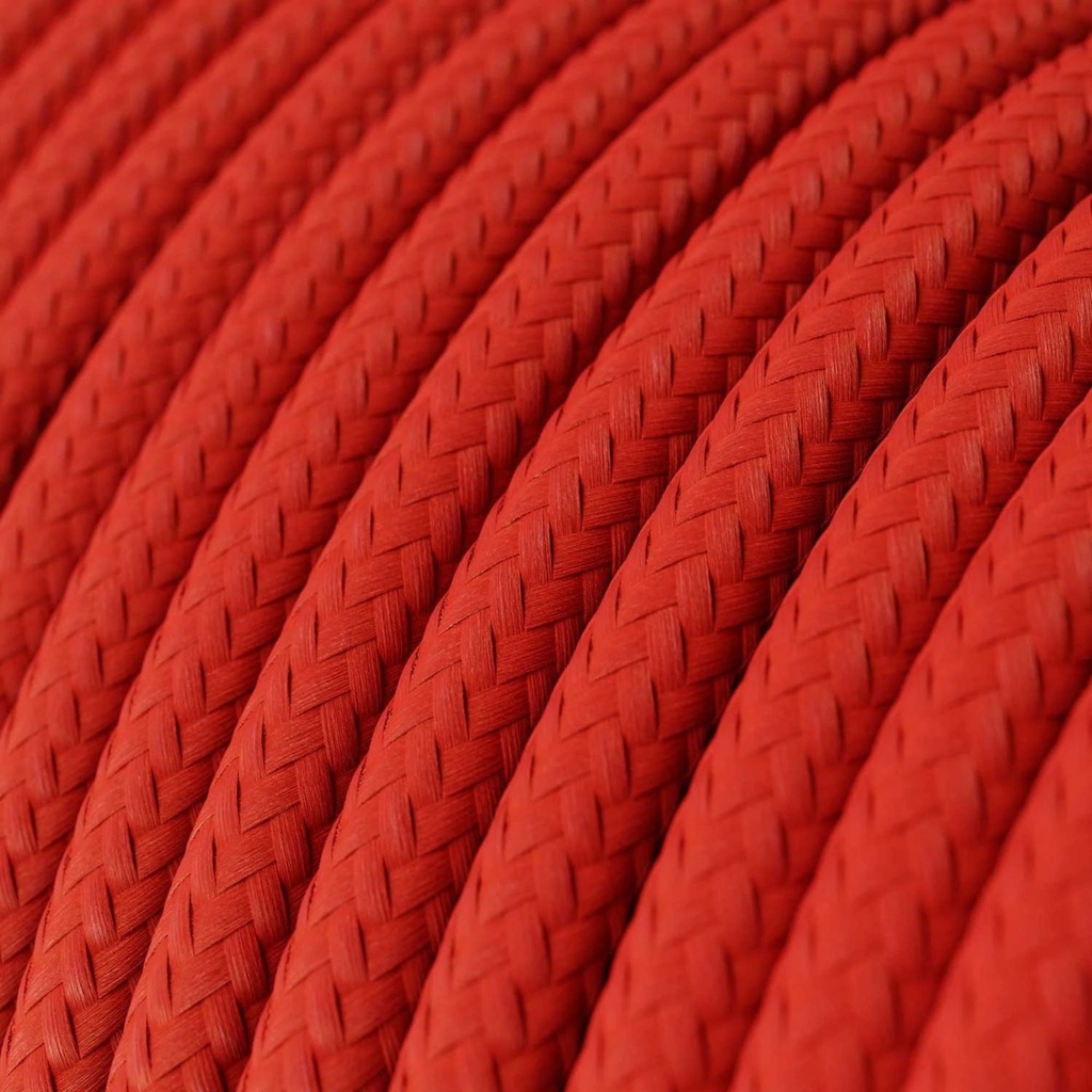 DAYLIGHT XZ2SM09 | CABLE TESSUTO EFFETTO SETA ROSSO+05RN-F IP65 2X1MM2 ; D 7,6MM / 1MT