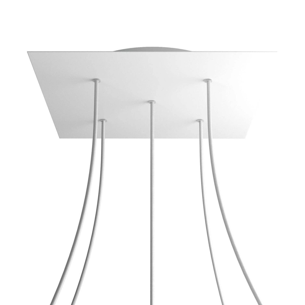 DAYLIGHT KROVNR405PF103 | ROSONE METALLO MULTIPLO LITE ROTONDO D400 5 FORI BLACK