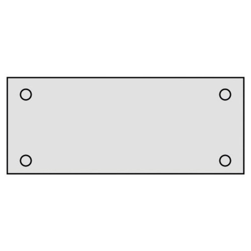 DAYLIGHT RO3980030 | ROSONE METALLO MULTIPLO RETT 800X270MM 4-9 LAMP BLACK