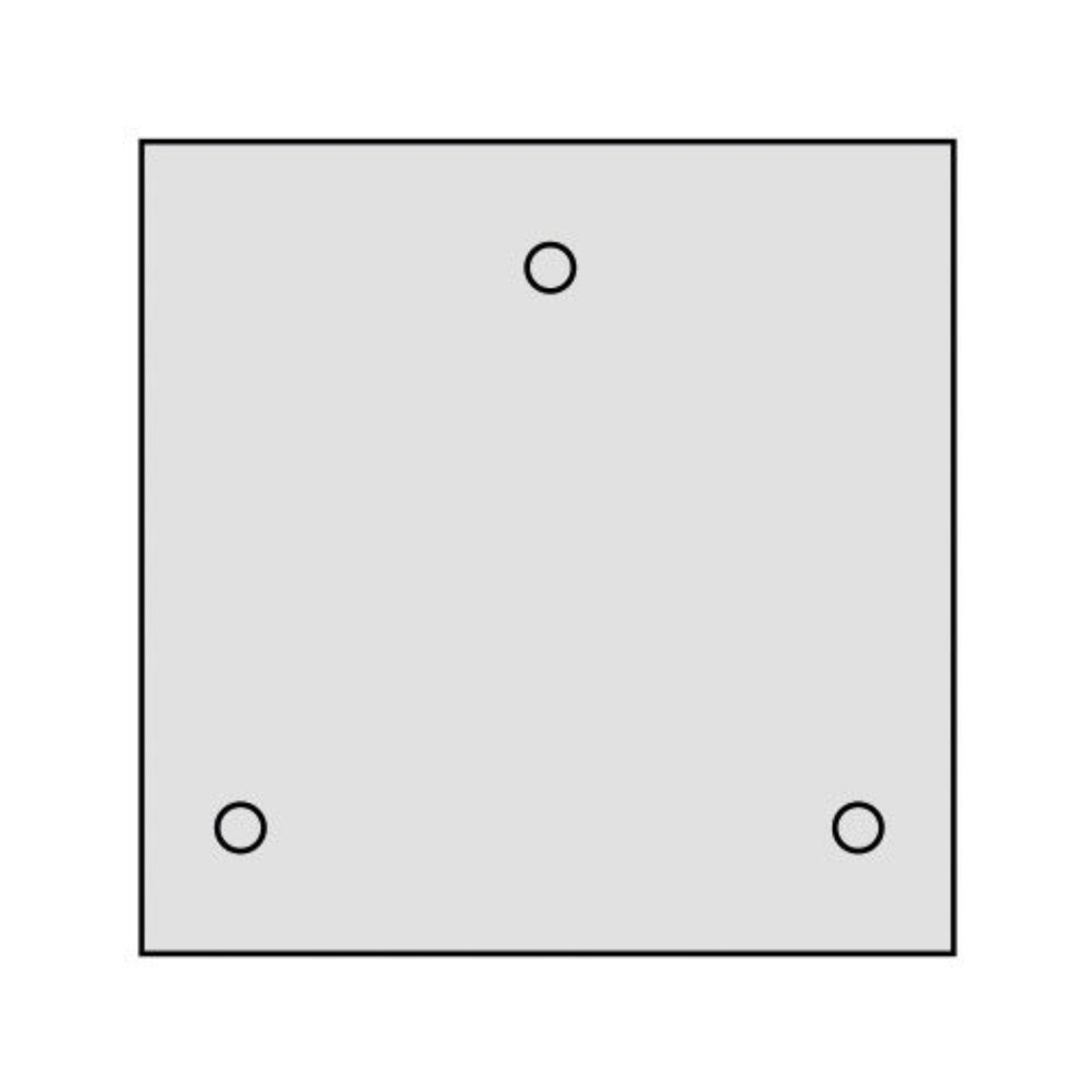 DAYLIGHT RQ8943330 | ROSONE METALLO MULTIPLO QUADRATO 330X330MM 3-5 LAMP BLACK