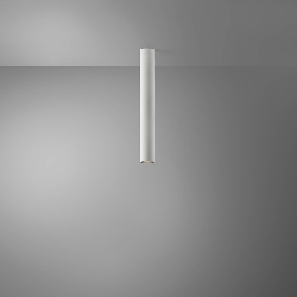DAYLIGHT 590072.00A | TUBOSA PLAFONE H500/55 GU10 WHITE OPACO RAL 9003