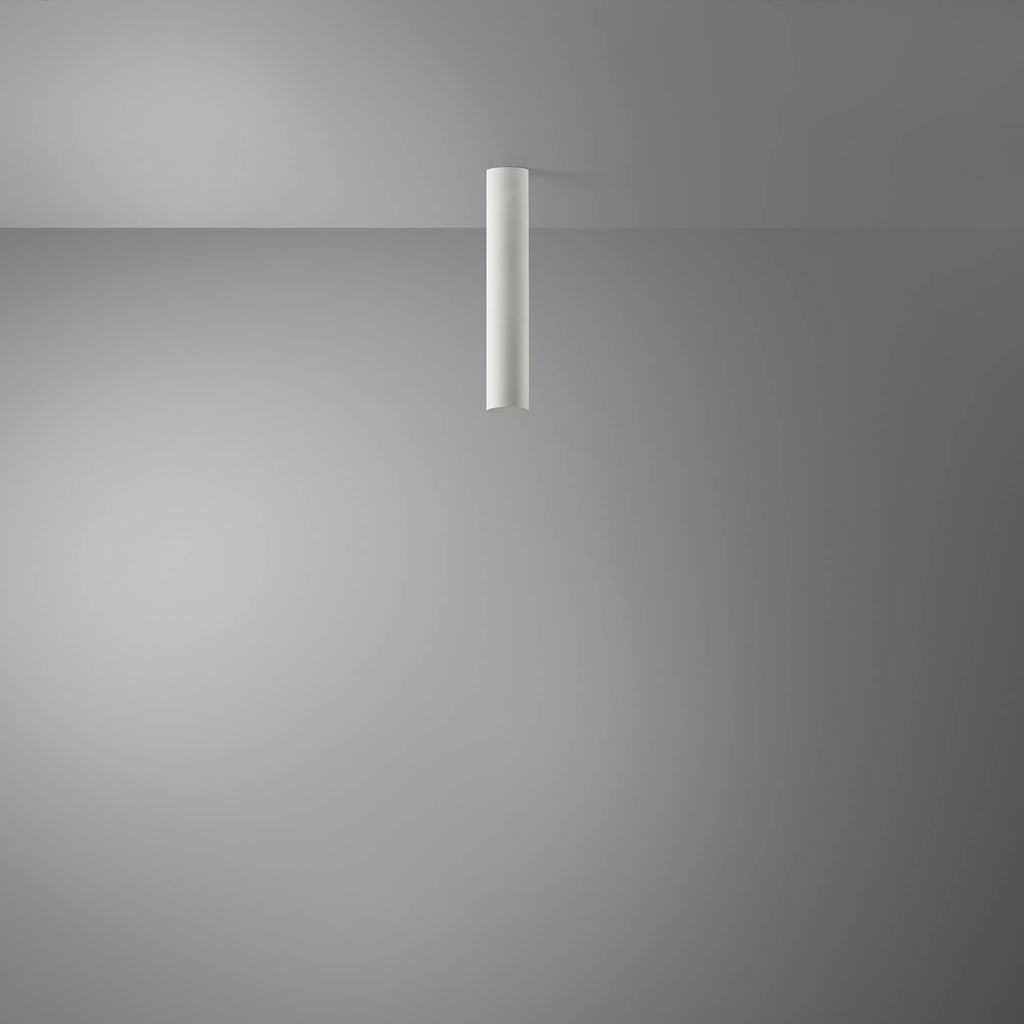DAYLIGHT 590063.00A | TUBOSA PLAFONE H300/45 E27 WHITE OPACO RAL 9003