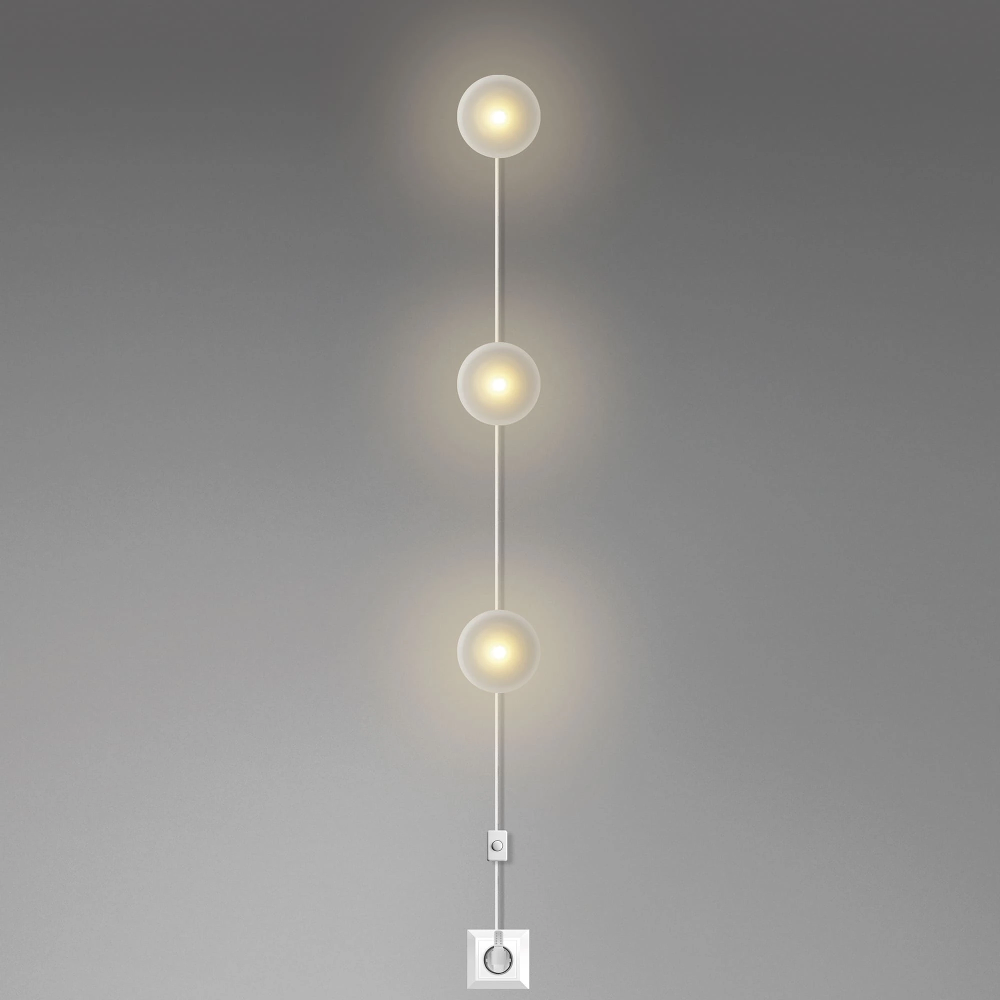 DAYLIGHT 810340.00A | DOTS SPINA PARETE WHITE 3XE27 DASH D170 SAT