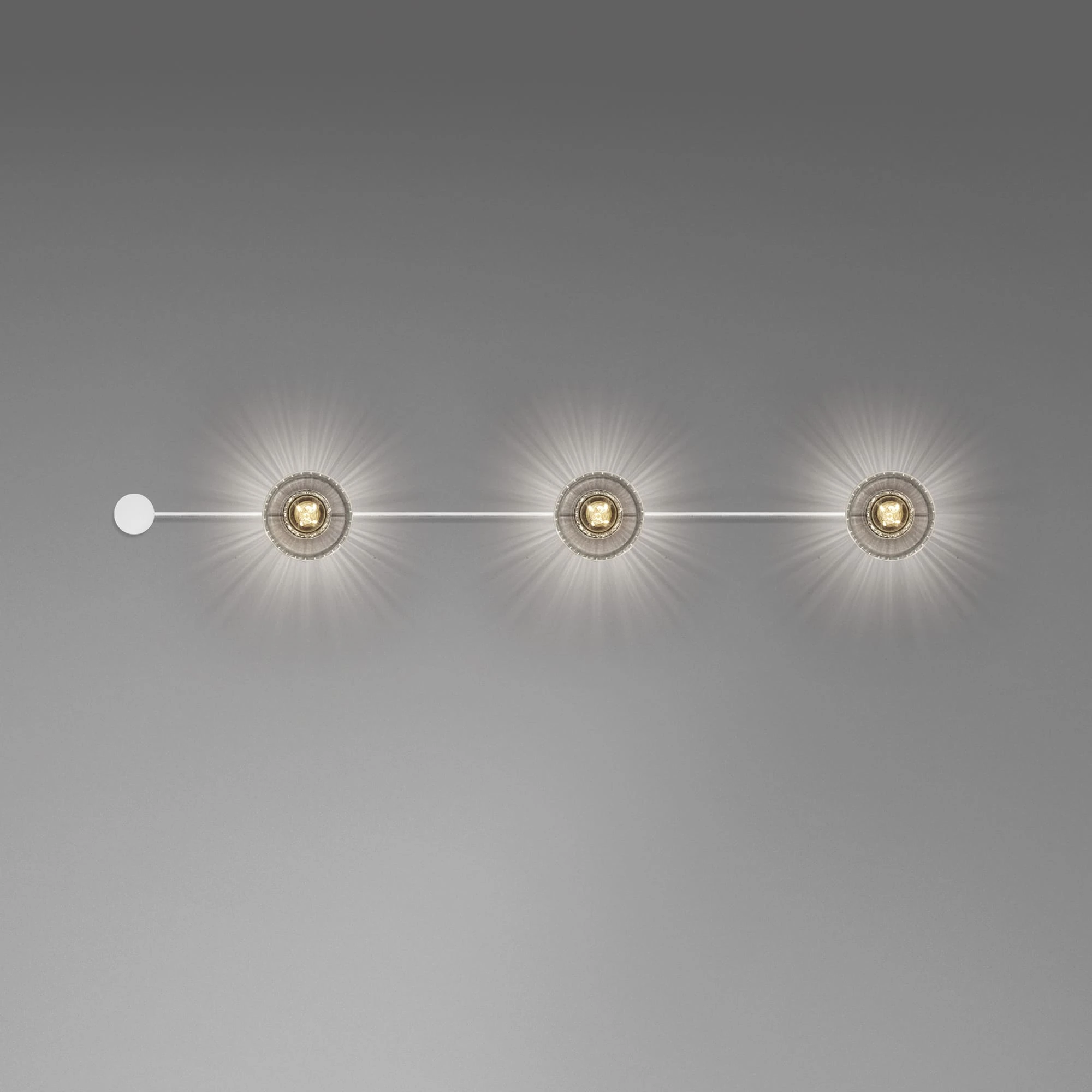 DAYLIGHT 810343.00A | DOTS ROSONE PARETE WHITE 3XE27 LED CRYSTAL TICHE CLEAR