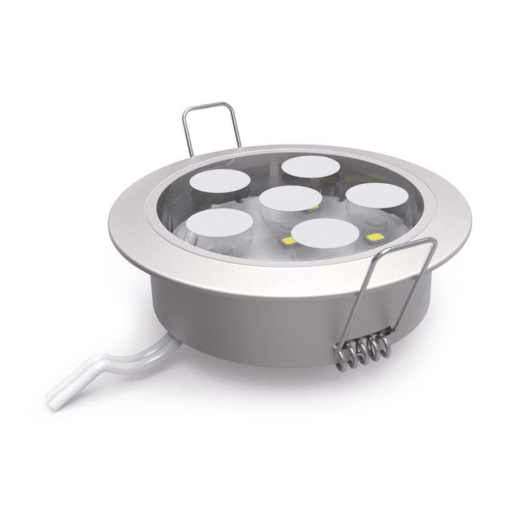 DAYLIGHT 570009.00A | DOWNLIGHT LED D60 24VDC 3W 3K IP44+0,5M CAB.+MOLEX42021-17MIC OXY GREY