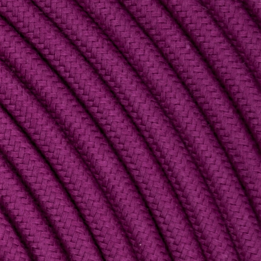 DAYLIGHT TO442/2/50 | CABLE TONDO CICLAMINO IN COTONE 2X0,75 50M BOBINA